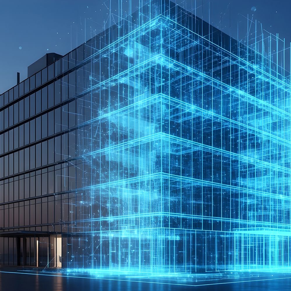 computeranimiertes Gebäude